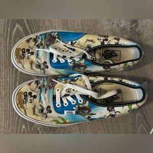 Vans Disney Exclusive Hawaiian Print Minnie Mickey Sneakers Tennis Shoes 7.5